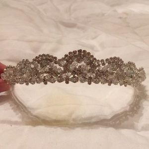 Crystal crown headpiece.